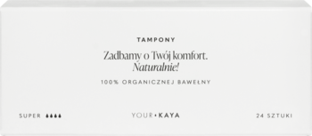 YOUR KAYA ,tampony higieniczne, z bawełny organicznej, Super,przód