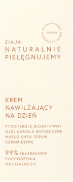 ZIAJA Naturalnie Pielęgnujemy ,krem do twarzy, nawilżający, na dzień,przód