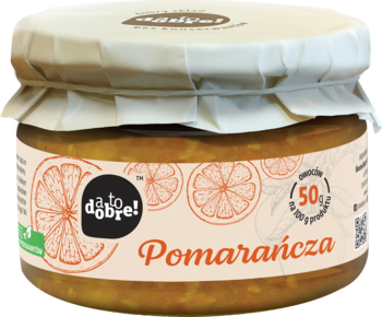 A TO DOBRE! ,konfitura, Pomarańcza,przód