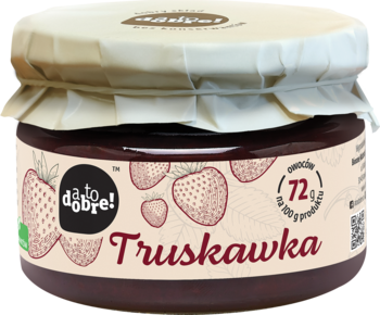 A TO DOBRE! ,konfitura, Truskawka,przód