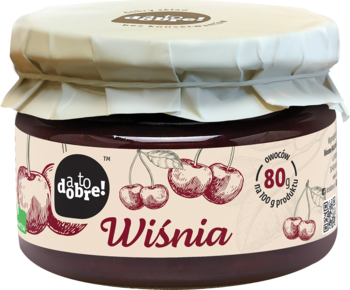 A TO DOBRE! ,konfitura, Wiśnia,przód