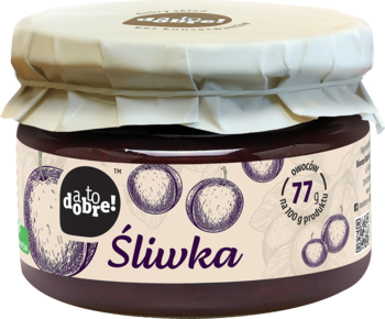 A TO DOBRE! ,konfitura, Śliwka,przód