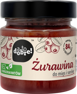 A TO DOBRE! ,konfitura, Żurawina,przód