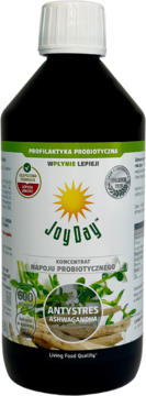 JOY DAY ,koncentrat napoju probiotycznego, Antystres, ashwaganda,przód