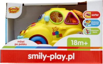 SMILY PLAY ,zabawka rozwijająca, Owocowe auto Sorter, 18m+,przód