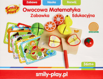 SMILY PLAY ,zabawka rozwijająca, Owocowa Matematyka, 36m+,przód