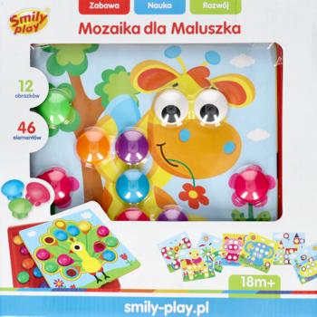 SMILY PLAY ,zabawka rozwijająca, Mozaika dla Maluszka, 18m+,przód