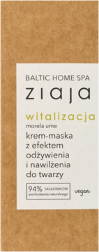 ZIAJA Baltic Home SPA ,krem- maska z efektem odżywienia i nawilżenia do twarzy,przód