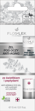 FLOSLEK PHARMA ,żel pod oczy, anti-anging, ze świetlikiem i peptydami,przód