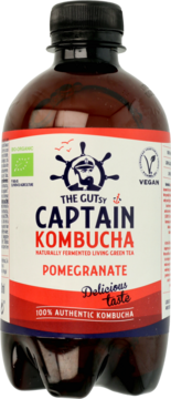 THE GUTSY CAPTAIN KOMBUCHA,napój, Granat,przód