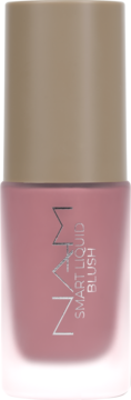 NAM Smart Liquid Blush w różowej, matowej butelce z beżową nakrętką, widok z przodu.