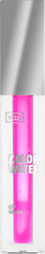 Różowy błyszczyk do ust COLOR WATER pH REACTIVE GLOSS w podłużnym, półprzezroczystym opakowaniu, widok z przodu.