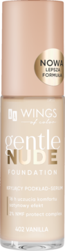 AA WINGS OF COLOR Gentle Nude ,podkład do twarzy, kryjący, 402 Vanilla,przód