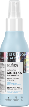 SO!FLOW BY VIS PLANTIS ,mgiełka do włosów, ochronna, UV, zapach orzeźwiającego koktajlu tropikalnego,przód