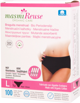 MASMI Reuse ,majtki menstruacyjne, rozm. L.,przód