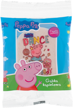 PEPPA PIG ,gąbka kąpielowa dla dzieci, różne rodzaje,przód