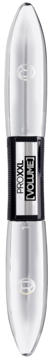 L'Oréal Paris PRO XXL VOLUME tusz do rzęs, srebrna tubka z czarnym pasem i napisami PROXXL VOLUME.