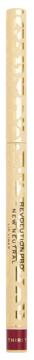 Revolution Pro New Neutral kredka do ust Thirst (bordo) w smukłej, złotej tubce, pionowe ujęcie produktu.