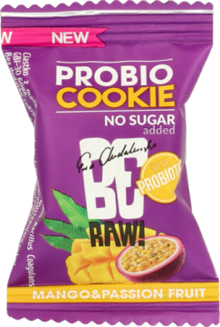 BERAW! EWA CHODAKOWSKA Probiotic Cookie ,ciastko z mango, marakują i probiotykiem,przód