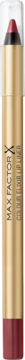 Złota konturówka Max Factor Colour Elixir Mauve Moment, pionowo, z widoczną bordową końcówką.