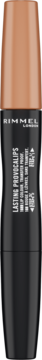 Pomadka Rimmel London Lasting Provocalips 115 Best Undressed, czarno-brązowa butelka, widok z przodu.