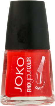 JOKO Find Your Colour ,lakier do paznokci, nr 112 Red Allert,przód