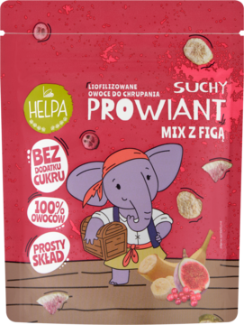HELPA Suchy Prowiant ,owoce liofilizowane, mix z figą,przód
