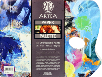 ASTRA ,paleta malarska, papierowa, 25x30 cm, 10 kartek,przód