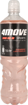 4MOVE Iso Sports Drink Strawberry & Watermelon,napój izotoniczny, niegazowany, o smaku truskawkowo - arbuzowym,przód