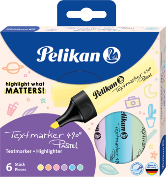 PELIKAN ,zakreślacze,przód