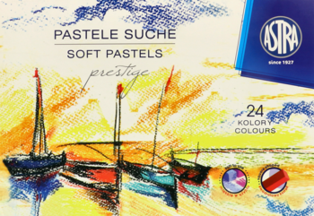 ASTRA ,pastele suche, 24 kolory, Prestige, zestaw,przód