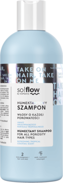 SO!FLOW BY VIS PLANTIS ,szampon do włosów o każdej porowatości, humektantowy, zapach orzeźwiającego  koktajlu tropikalnego,przód