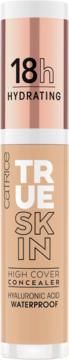 Catrice True Skin High Cover Concealer, beżowy, nawilżający, wodoodporny korektor, widok z przodu butelki.