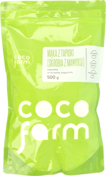 COCO FARM ,mąka z tapioki, Skrobia z Manioku, natywna, orientalny zagęstnik,przód