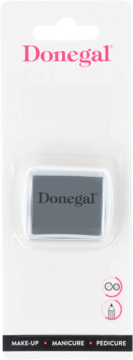 Donegal temperówka kosmetyczna w blistrze, szara. Do precyzyjnego ostrzenia kredek i ołówków do makijażu oczu i ust.