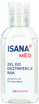 ISANA MED ,żel antybakteryjny do rąk 63% alk.,przód