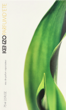 Kenzo Parfum D'Ete damska woda perfumowana, białe pudełko z zielonym liściem, 75 ml.