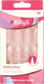 KILLYS Salon Results ,sztuczne paznokcie Stiletto Blink French,przód