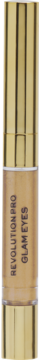 Złoty Revolution Pro Glam Eye Duo Bejewel, cień do powiek 2w1, pionowy widok z etykietą Glam Eyes.