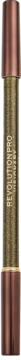 Revolution Pro Visionary Gel Eyeliner Pencil pionowo. Miedziane końce, złoty korpus z logo.