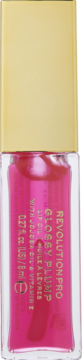 Revolution Pro Glossy Plump r9ó¿owy olejek do ust w przezroczystej butelce ze z9³ot± zakrêtk±, prz9ód.