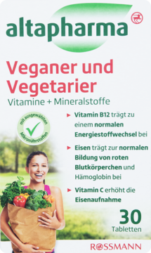 ALTAPHARMA ,tabletki dla Wegan i Wegetarian, suplement diety,przód