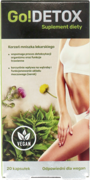 NOBLE HEALTH Go!Detox ,suplement diety,przód