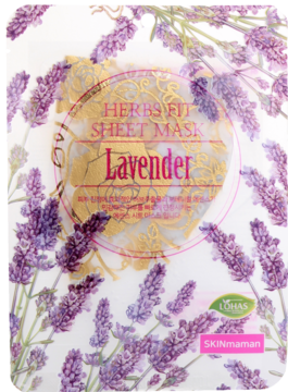 NO:HJ Skinmaman Herbs ,maska w płachcie z ekstraktem z lawendy, Lavender,przód