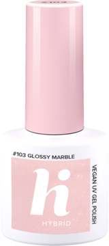 HI HYBRID ,lakier hybrydowy, #103 Glossy Marble,przód