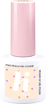 HI HYBRID ,lakier hybrydowy, #143 Peach Pie Cookie,przód