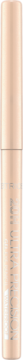 Lśniący, jasnobeżowy ołówek do oczu Eye Pencil Upgrade, widok pionowy, z refleksami i niewyraźnym napisem.