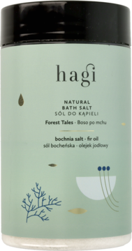 HAGI Boso Po Mchu ,sól do kąpieli, o słodko-roślinnym zapachu, Forest Tales,przód