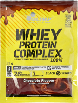 OLIMP LABS Whey Protein Complex ,Wysokobiałkowy koncentrat w proszku o smaku czekoladowym,przód