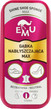 EMU ,gąbka do butów, nabłyszczająca max, Bezbarwna,przód
